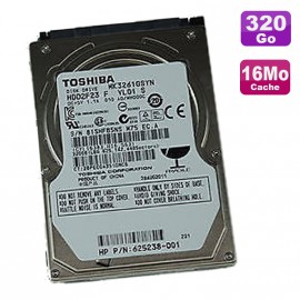 Disque Dur Pc Portable 320Go SATA 2.5" Toshiba MK3261GSYN 7200RPM 16Mo