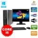 Lot PC HP Elite 8200 SFF Core I5 3.1GHz 4Go 500Go DVD WIFI W7 + Ecran 22"