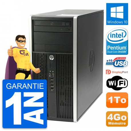 PC Tour HP Compaq Pro 6200 CMT Intel G630 RAM 4Go Disque Dur 1To Windows 10 Wifi