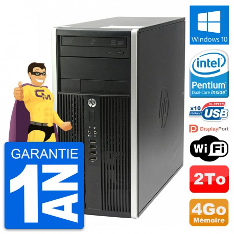 PC Tour HP Compaq Pro 6200 CMT Intel G630 RAM 4Go Disque Dur 2To Windows 10 Wifi