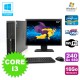 Lot PC HP Elite 8200 SFF Core I3 3.1GHz 16Go 240Go SSD DVD WIFI W7 + Ecran 19