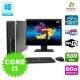 Lot PC HP Elite 8200 SFF Core I3 3.1GHz 8Go 500Go DVD WIFI W7 + Ecran 22"