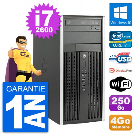 PC Tour HP Compaq Pro 6200 CMT Core i7-2600 RAM 4Go Disque 250Go Windows 10 Wifi
