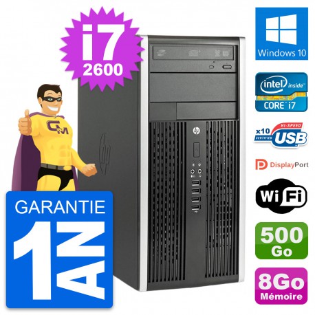 PC Tour HP Compaq Pro 6200 CMT Core i7-2600 RAM 8Go Disque 500Go Windows 10 Wifi