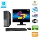 Lot PC Dell Optiplex 3020 SFF Intel G3220 3GHz 4Go 500Go DVD Wifi W7 + Ecran 17"