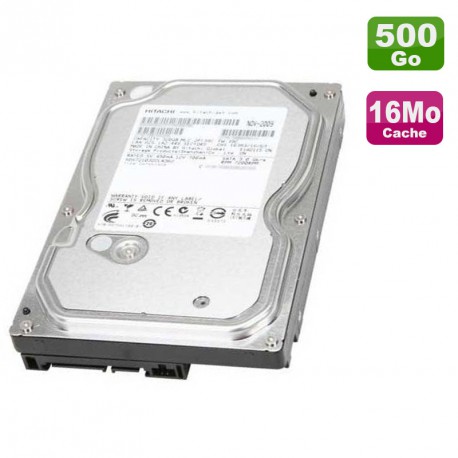 Disque Dur 500Go Hitachi 3.5" SATA Deskstar HDS721050CLA362 16Mo 7200RPM