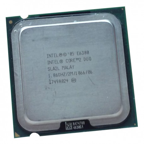 Processeur CPU Intel Core 2 Duo E6300 1.867Ghz 2Mo 1066Mhz LGA775 SLA2L Conroe