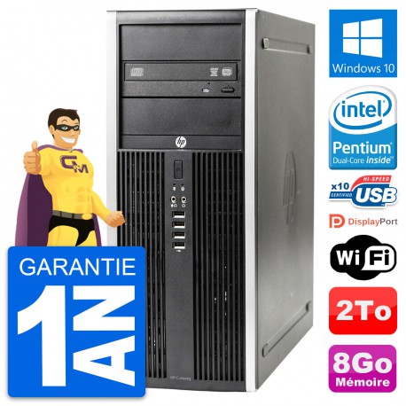 PC Tour HP Elite 8300 Intel Dual-Core G630 RAM 8Go Disque 2To Windows 10 Wifi