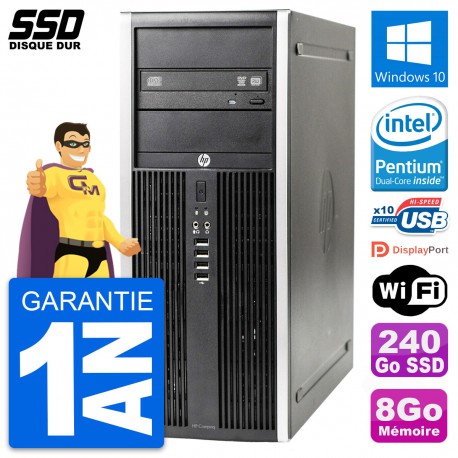 PC Tour HP Elite 8300 Intel Dual-Core G630 RAM 8Go SSD 240Go Windows 10 Wifi