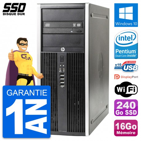 PC Tour HP Elite 8300 Intel Dual-Core G630 RAM 16Go SSD 240Go Windows 10 Wifi