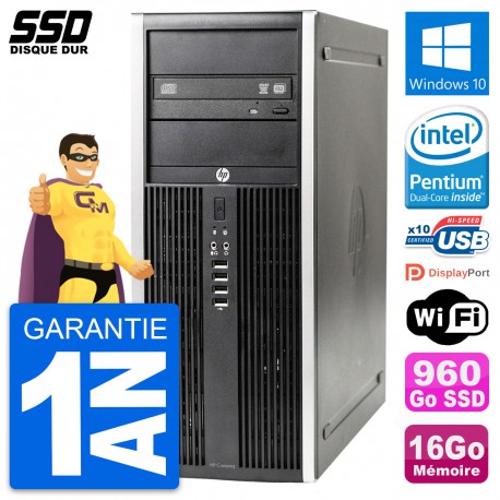 PC Tour HP Elite 8300 Intel Dual-Core G630 RAM 16Go SSD 960Go Windows 10 Wifi