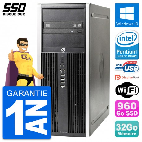 PC Tour HP Elite 8300 Intel Dual-Core G630 RAM 32Go SSD 960Go Windows 10 Wifi