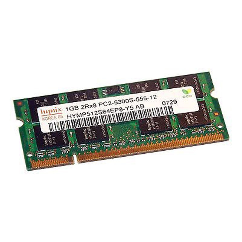 Barrette RAM Hynix 1 Go DDR3 PC3-10600S Pour PC Portable – SODIMM, Occasion Fonctionnelle