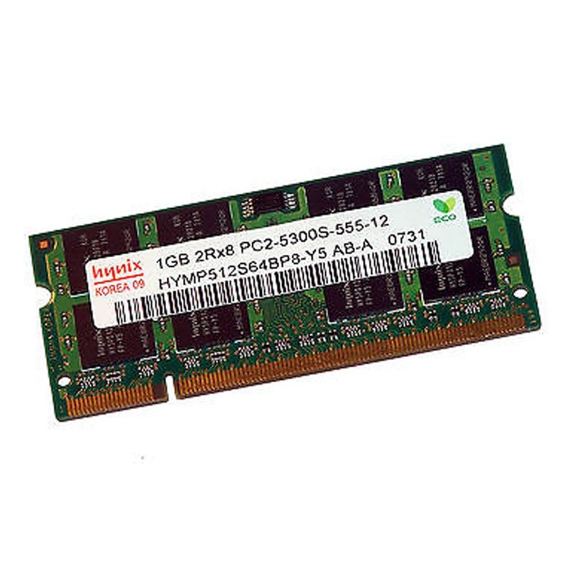 HYNIX 1Go Ram PC Bureau HYMP112U64CP8-Y5 AB DIMM DDR2 667Mhz PC2-5300U 1Rx8 CL5