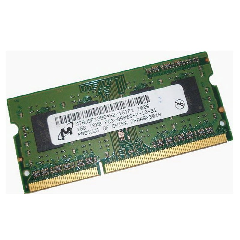 2Go Ram Barrette Mémoire MICRON MT8JTF25664AZ-1G6M1 DDR3 PC3-12800U 1600Mhz  CL11 - MonsieurCyberMan