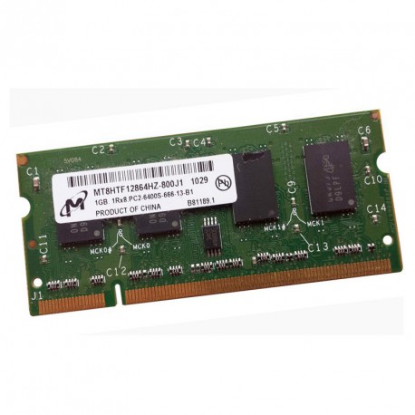 1Go RAM PC Portable SODIMM Micron MT8HTF12864HZ-800J1 PC2-6400U DDR2 800MHz CL6
