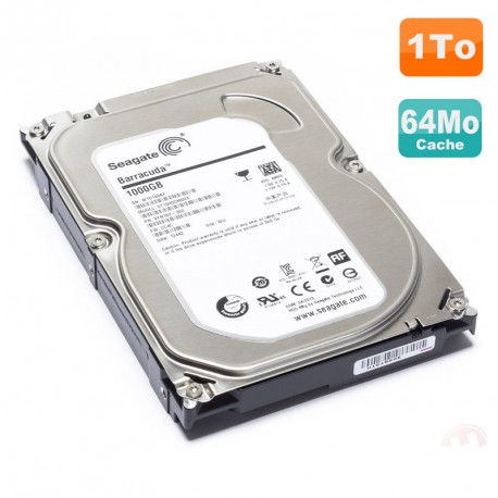 Disque Dur 1To SATA 3.5" Seagate Barracuda ST1000DM003 7200RPM 64Mo