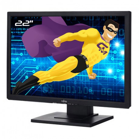 Ecran PC Pro 22" FUJITSU E22W-5 LCD LCD TFT VGA DVI Jack Stereo VESA Widescreen