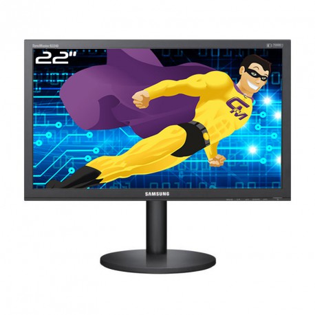 Ecran PC Pro 22" SAMSUNG B2240MW LCD TFT TN VGA DVI Jack Stereo VESA Widescreen