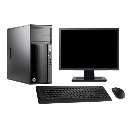 PC Tour HP Z230 Ecran 27" Intel Core i3-4150 RAM 32Go Disque 2To W11 Wifi
