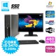 Lot PC HP Elite 8300 SFF I5-3470 3.2GHz 16Go 480Go SSD Graveur Wifi W7+ Ecran 22