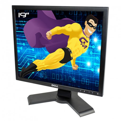 Ecran Plat PC 19" DELL P190St LCD 1280x1024 5:4 VGA DVI Hub 4xUSB-A 1xUSB-B