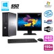 Lot PC DELL Optiplex 780 DT Intel E5200 2,5Ghz 16Go 480Go SSD WIFI W7 + Ecran 17"