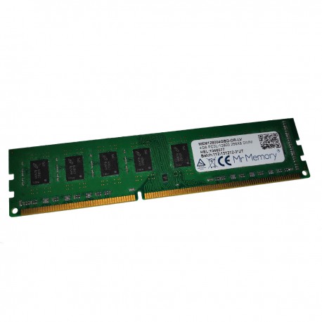 4Go RAM Mr Memory MEM128004GBD-DR-LV DDR3 PC3L-12800U 1600Mhz 1.35v DIMM
