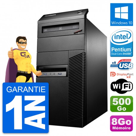 PC Tour Lenovo ThinkCentre M93p Intel G3220 RAM 8Go Disque 500Go Windows 10 Wifi