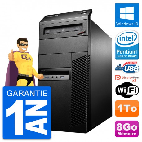 PC Tour Lenovo ThinkCentre M93p Intel G3220 RAM 8Go Disque 1To Windows 10 Wifi