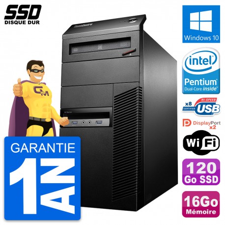 PC Tour Lenovo ThinkCentre M93p Intel G3220 RAM 16Go SSD 120Go Windows 10 Wifi