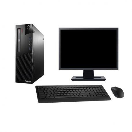 PC Lenovo M93p SFF Ecran 27" Intel G3220 RAM 32Go Disque Dur 1To Windows 10 Wifi