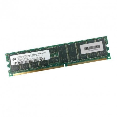 512Mo Ram Serveur MICRON MT18VDDT6472G-265C3 184-PIN DDR PC-2100R 266Mhz CL2.5