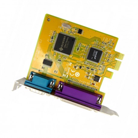 Carte Parallèle Série IEEE1284 LPT DB-25 RS-232 PCI-e SUNIX MI05469A 0GP385