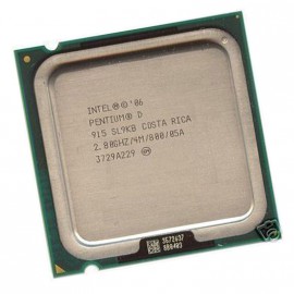 Processeur CPU Intel Pentium D 915 2.8Ghz 4Mo 800Mhz Socket LGA775 SL9KB PC