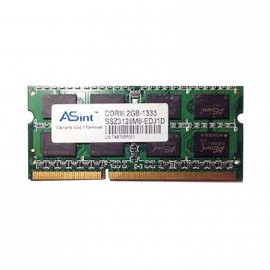 2Go RAM PC Portable SODIMM ASint SSZ3128M8-EDJ1D PC3-10600S DDR3 1333MHz CL9