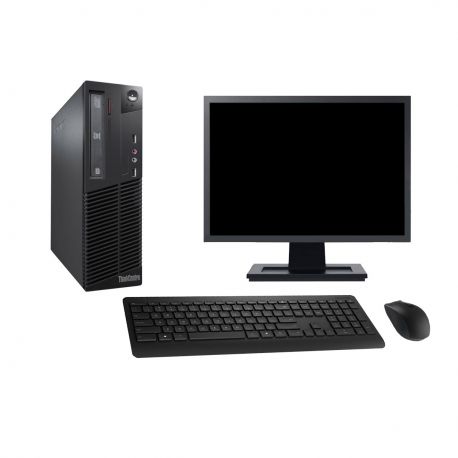 PC Lenovo M73 SFF Ecran 22" Intel G3220 RAM 16Go Disque 500Go W11 Wifi