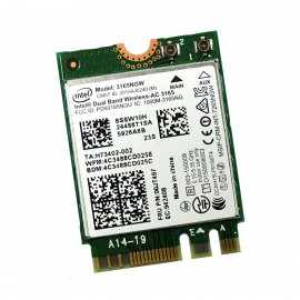 Mini-Carte Wifi Intel 3165NGW 00JT497 0MHK36 Wireless-AC 3165 1000M-3165NG