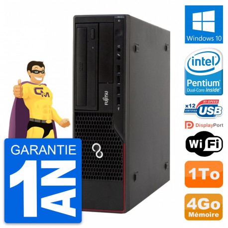 PC Fujitsu Esprimo E910 DT Intel G630 RAM 4Go Disque Dur 1To Windows 10 Wifi