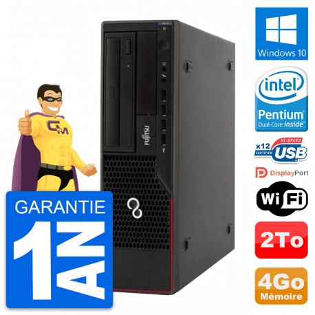PC Fujitsu Esprimo E910 DT Intel G630 RAM 4Go Disque Dur 2To Windows 10 Wifi