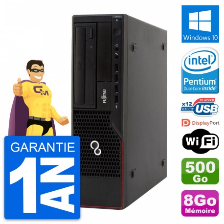 PC Fujitsu Esprimo E910 DT Intel G630 RAM 8Go Disque Dur 500Go Windows 10 Wifi