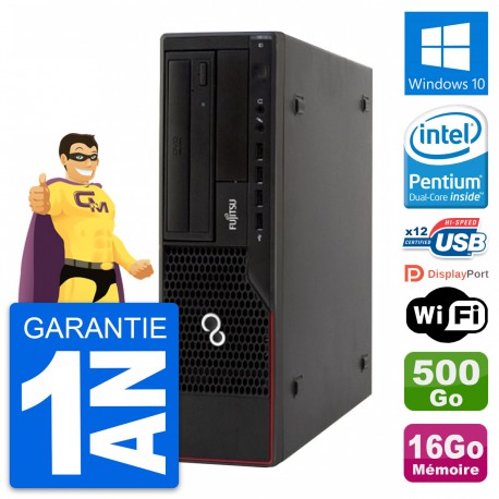 PC Fujitsu Esprimo E910 DT Intel G630 RAM 16Go Disque Dur 500Go Windows 10 Wifi