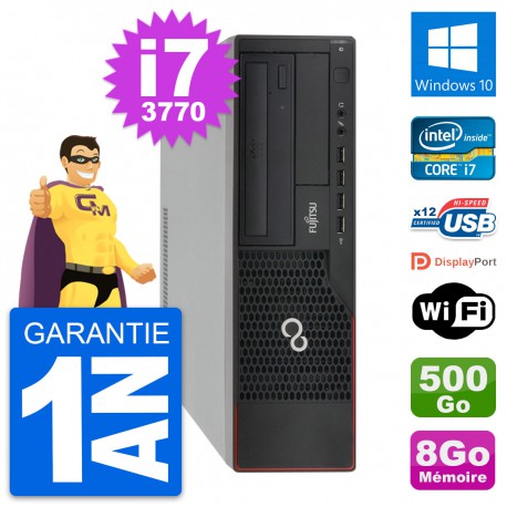 PC Fujitsu Esprimo E910 DT Intel i7-3770 RAM 8Go Disque 500Go Windows 10 Wifi