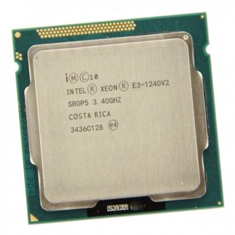 Processeur CPU Intel Xeon E3-1240 V2 SR0P5 3.40Ghz LGA1155 Quad Core Ivy Bridge
