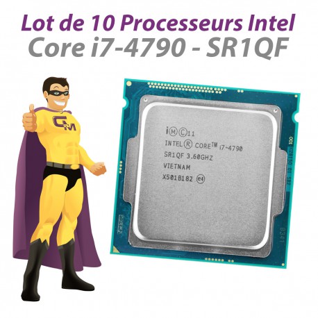 Lot x10 Processeurs CPU Intel 4 Core i7-4790 SR1QF 3.6Ghz FCLGA1150 8Mo 5GT/s