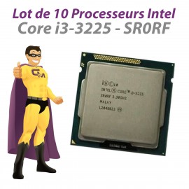 Lot x10 Processeurs CPU Intel Core i3-3225 SR0RF 3.3Ghz 3Mo LGA1155 Dual Core