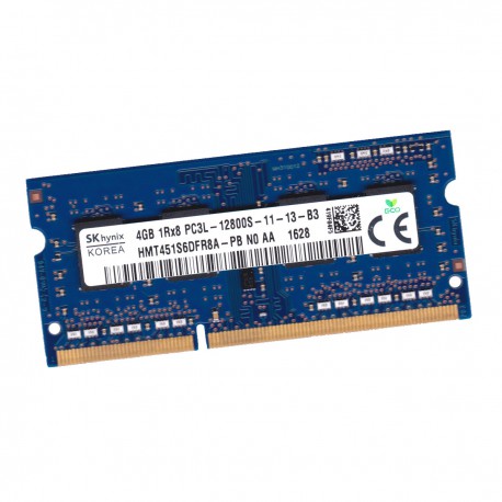 4Go RAM Hynix HMT451S6DFR8A-PB SODIMM DDR3 PC3L-12800S 1600Mhz 1Rx8 1.35v CL11