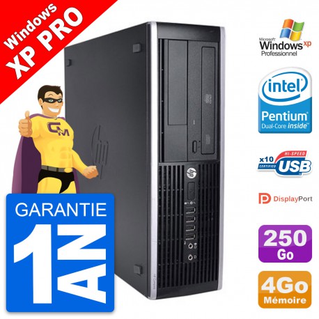 PC HP 8200 Elite SFF Intel G630 RAM 4Go Disque Dur 250Go Windows 10 Wifi