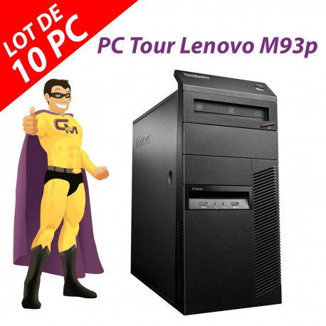 PC Tour Lenovo ThinkCentre M93p Intel G3220 RAM 8Go Disque 250Go Windows 10 Wifi