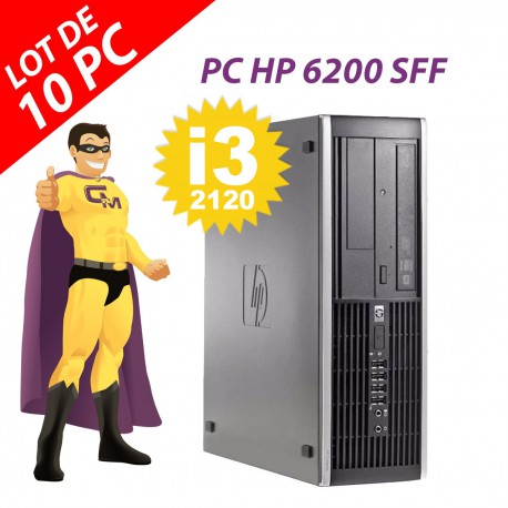 PC HP Compaq 6200 Pro SFF Intel G630 RAM 4Go Disque Dur 250Go Windows 10 Wifi